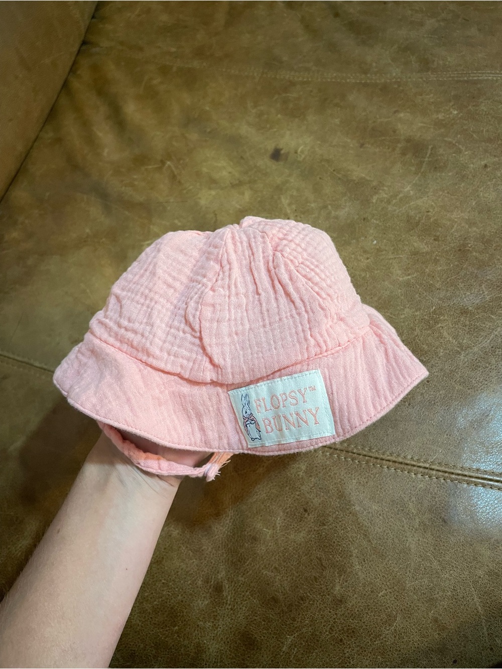 Flopsy Bunny Pink Baby Bucket Hat